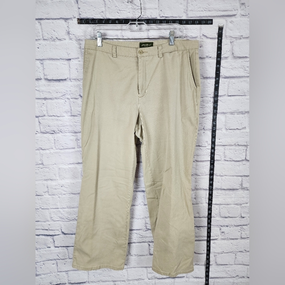 Eddie Bauer classic khakis designed for comfort and casual wear Size 14P